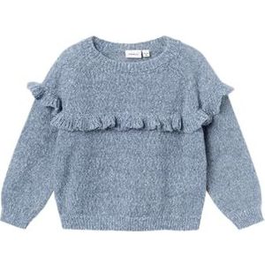 NAME IT Nmfosminna Ls Knit gebreide trui voor meisjes, wilde wind, 98