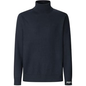 Pepe Jeans Heren Andre Turtle Neck Knitwear, Blauw (Dulwich Blauw), XS, Blauw (Dulwich Blue), XS