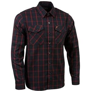 Milwaukee Leather Heren MNG11665 Zwart en Rood Flanel Shirt, Multi, M, multi, M