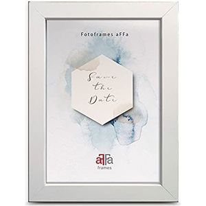 aFFa frames, Hekla, fotolijst, MDF fotolijst, onderhoudsvriendelijk, rechthoekig, met acrylglasfront, wit, 15 x 20 cm
