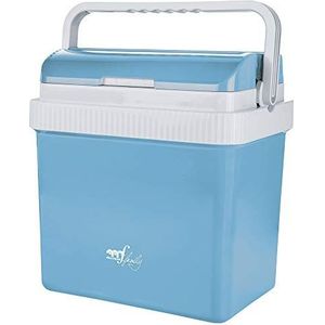 Melchioni Family CONSERVO24 Elektrische koelkast, draagbaar, warm/koudschakelaar, 12/220-240 V, 24 l, lichtblauw