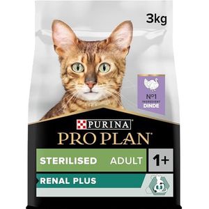 Pro Plan Hoogwaardig droogvoer voor het welzijn van gecastreerde of gesteriliseerde katten, kalkoen, verpakking van 3 kg