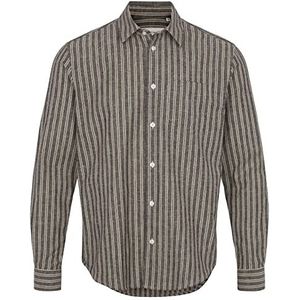 BY GARMENT MAKERS Sustainable; obviously! Unisex Bob Stripe LS Shirt, Navy Blazer, XL, navy blazer, XL