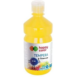 Premium tempera verf voor kinderen, 1000 ml, geel, Happy Color