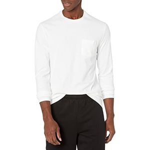 Amazon Essentials Slim-fit T-shirt met lange mouwen Wit, S