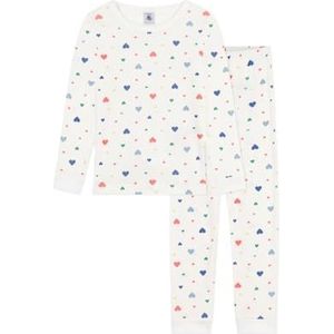 Petit Bateau Cloa Snug nachtkleding voor meisjes, Marshmallow/Multico, 24 Maanden