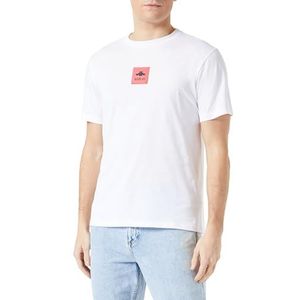 Replay Heren T-shirt korte mouwen regular fit Pure Logo collectie, 001, wit, M