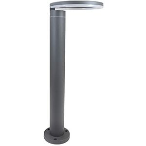 Wonderlamp - Led-spot voor buiten, draaibaar, rond, 8 W, neutraal licht, waterdicht IP54, voor buiten, modern, antraciet.