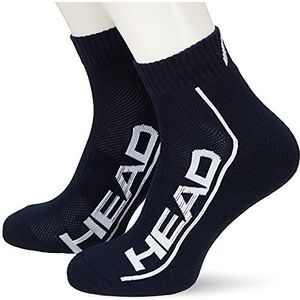 HEAD Unisex Performance Quarter Socks, Blue Combo, 39 EU