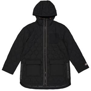 Champion Legacy Outdoor W (117573) - Vance Woven Nylon 54gr Hooded Jacket met vulling, Zwart (NBK), M Dames FW24, zwart (NBK), M