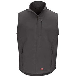 Red Kap Men's Softshell Vest, Charcoal, X-Large