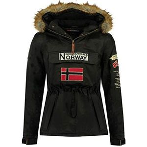 Geographical Norway Parka voor jongens Boomerang 068 rol 7+BS, Zwart, 8 Jaar