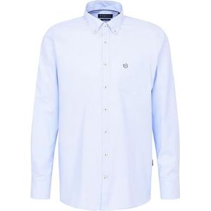 bugatti Vrijetijdshemd voor heren, 1:1 mouw, blauw, L