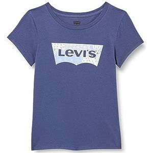 Levi's Lvg Ss Bandana Batwing Tee 3ej134 T-shirt voor meisjes, Kroon Blauw, 5 jaar