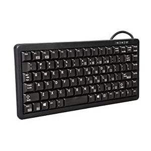 CHERRY Compact-Keyboard G84-4100, Amerikaanse indeling, QWERTY-toetsenbord, bedraad toetsenbord, compact ontwerp, ML-mechanisme, zwart