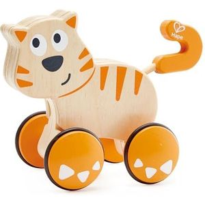 Hape E0363 Dante Push and Go - Push and Pull Wooden Cat Toy
