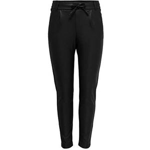 Only ONLPOPTRASH EASY COATED PANT NOOS broek voor dames, zwart, S/30
