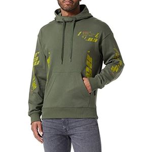 G-STAR RAW Heren Sobiru Loose HDD Sw Hooded Sweatshirt, Green (lt Hunter A613-8165), S