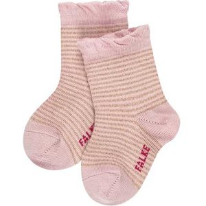 FALKE Unisex Baby Glitter Streep Sokken Katoen Beige Roze Meer Kleuren Dunne Glanzende Kalf Sokken Voor Baby's Kleurrijke Patroon 1 Paar, Roze (Thulit 8663), 6-12 maanden