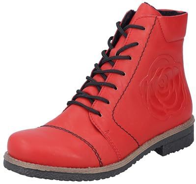 Rieker Dames 73504 enkellaarzen, rood, 37 EU, rood, 37 EU