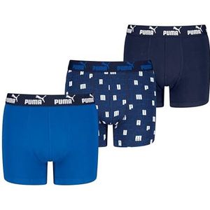 PUMA Jongens Elements Boxer (3-pack), Blue Combo, 122-128