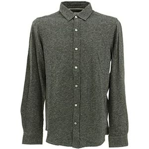 s.Oliver Men's 2121007 hemd met lange mouwen, groen, M