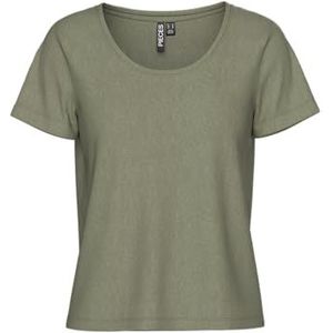 T-shirt - Effen - Jersey - Ronde Hals - Kwartmouw