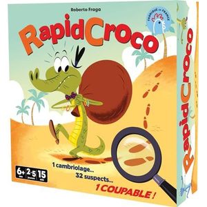 Asmodee Cocktail Games RapidCroco – gezelschapsspellen – kaartspellen – observatie- en snelheidsspellen – spelletjes voor familie en kinderen vanaf 6 jaar – 2 tot 5 spelers – Franse versie