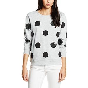 ICHI Sweatshirt voor dames, grijs (10020 grijs melange), S