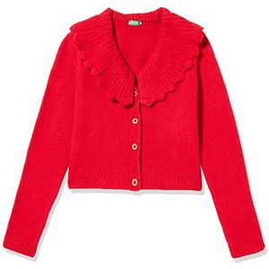 United Colors of Benetton Cardigan M/L 17BTC600D trui, rood 015, L voor meisjes