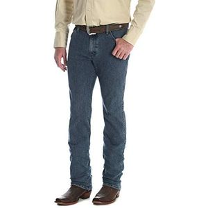 Wrangler Men's Premium Performance Cowboy Cut Slim Fit Jean, Vintage Stone, 36X30