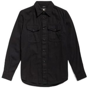 G-STAR RAW Heren Marine Slim Shirt, zwart (Dk Black Gd D20165-d454-b564), M