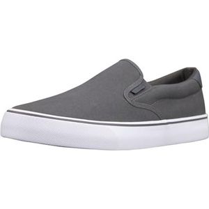 Lugz Heren Clipper Sneaker, Medium, Donkergrijs Wit, 41.5 EU