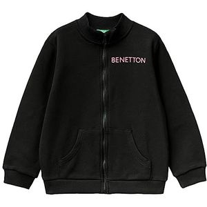 United Colors of Benetton Trainingsshirt voor meisjes en meisjes, Zwart 100, 98