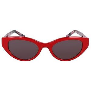 DKNY Dames DK548S zonnebril, rood, één maat, Rood, one size