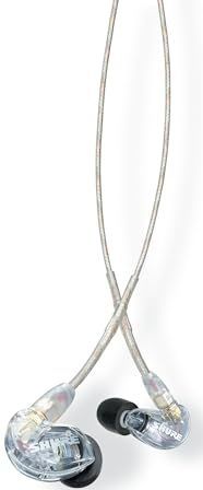 Shure SE215 PRO bedrade oordopjes - Professionele geluidsisolerende oortelefoons, helder geluid en diepe bas, enkele dynamische microdriver, veilige pasvorm in ear monitor, plus draagtas en passet -