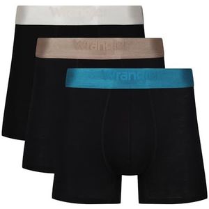 Wrangler Boxers voor heren in zwarte shorts, Zwart, XL