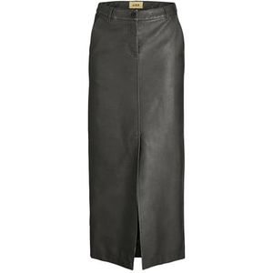 JACK & JONES Dames Jxmaddy Reg Long Mw Pu Rok OTW Rok, Zwart/Detail: rub Off, M