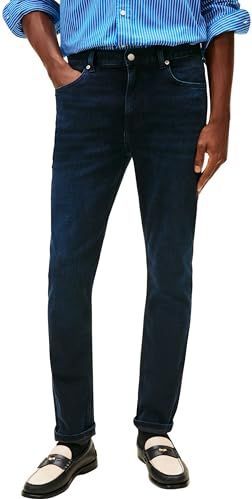 Tommy Hilfiger Mannen Slim Bleecker Calder Blauw Zwart MW0MW41906 Slim, Denim, 28W/30L, Denim (Calder Blauw Zwart), 28W / 30L