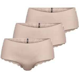 ONLY Slipje voor dames, Sepia Rose/Pack: +2x Sepia Rose, XS