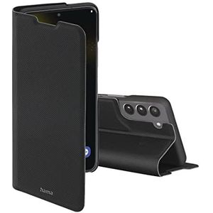 Hama Hoes voor mobiele telefoon voor Samsung Galaxy S22 ""Slim Pro"" (beschermhoes met portemonnee 2x kaartenvak, klapbaar Samsung S22 hoesje met magneetsluiting en standfunctie) zwart