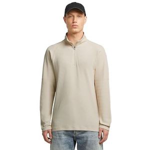Tweeter Half Zip T-Shirt - Wit - Heren