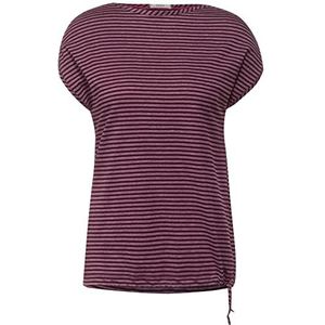 Cecil dames zomer shirt, Berry Juice Red Striped, S