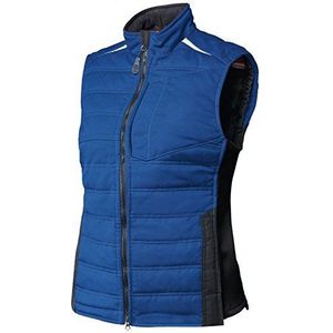 BP 1994-570-13-L Thermo-vest voor vrouwen, slank silhouet, gevoerd met gewatteerde thermische voering, 250,00 g/m² stofmix met stretch, koningsblauw, L