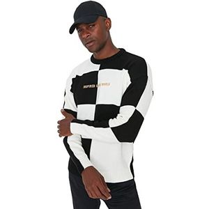TRENDYOL MAN Sweater Vest - Zwart - Oversize, Zwart, M