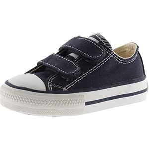 Victoria Tribu Unisex Canvas Low Tennis & Rubber Toe & Straps 106555 for Kids MARINO 22