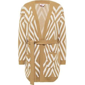 caneva Dames gebreide jas 19019438-CA02, beige wolwit, M/L, Beige wolwit, M/L