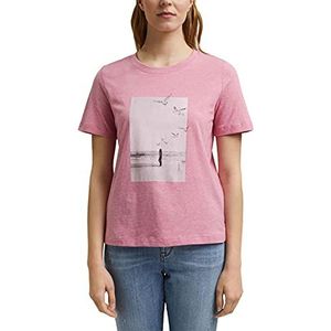 ESPRIT Artwork t-shirt, roze, XL