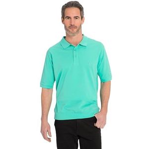 JP 1880 Heren grote maten grote maten Menswear L-8XL poloshirt, basic, buikfit, halve mouw, piqué, XXL tot 10XL 712617, turquoise, 6XL