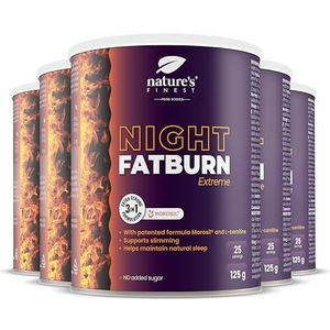 Nature's Finest by Nutrisslim Night Fatburn Extreme | Vetverbrander met Morosil, L-Carnitine en Valeriaan | Krachtig vetverbrandend voedingssupplement voor snel gewichtsverlies 's nachts (5)